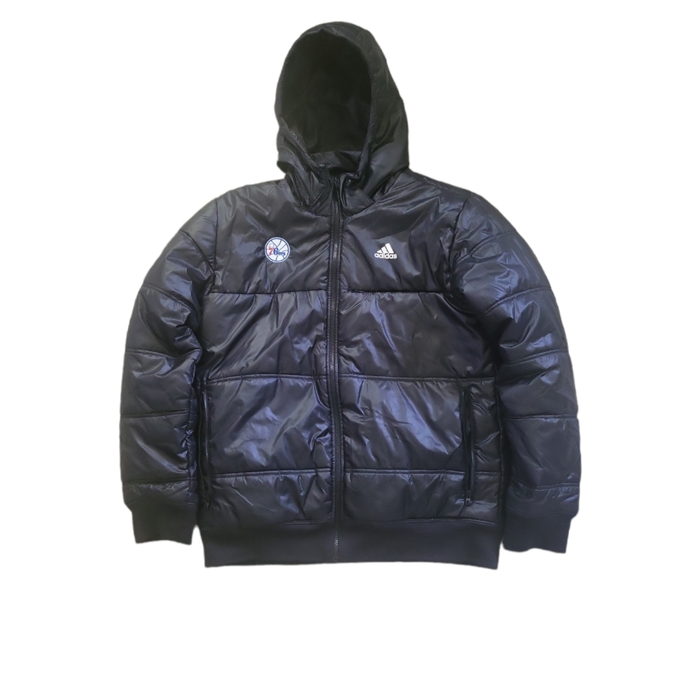 Team Issued Adidas Philadelphia 76ers Sixers Puffer Jacket